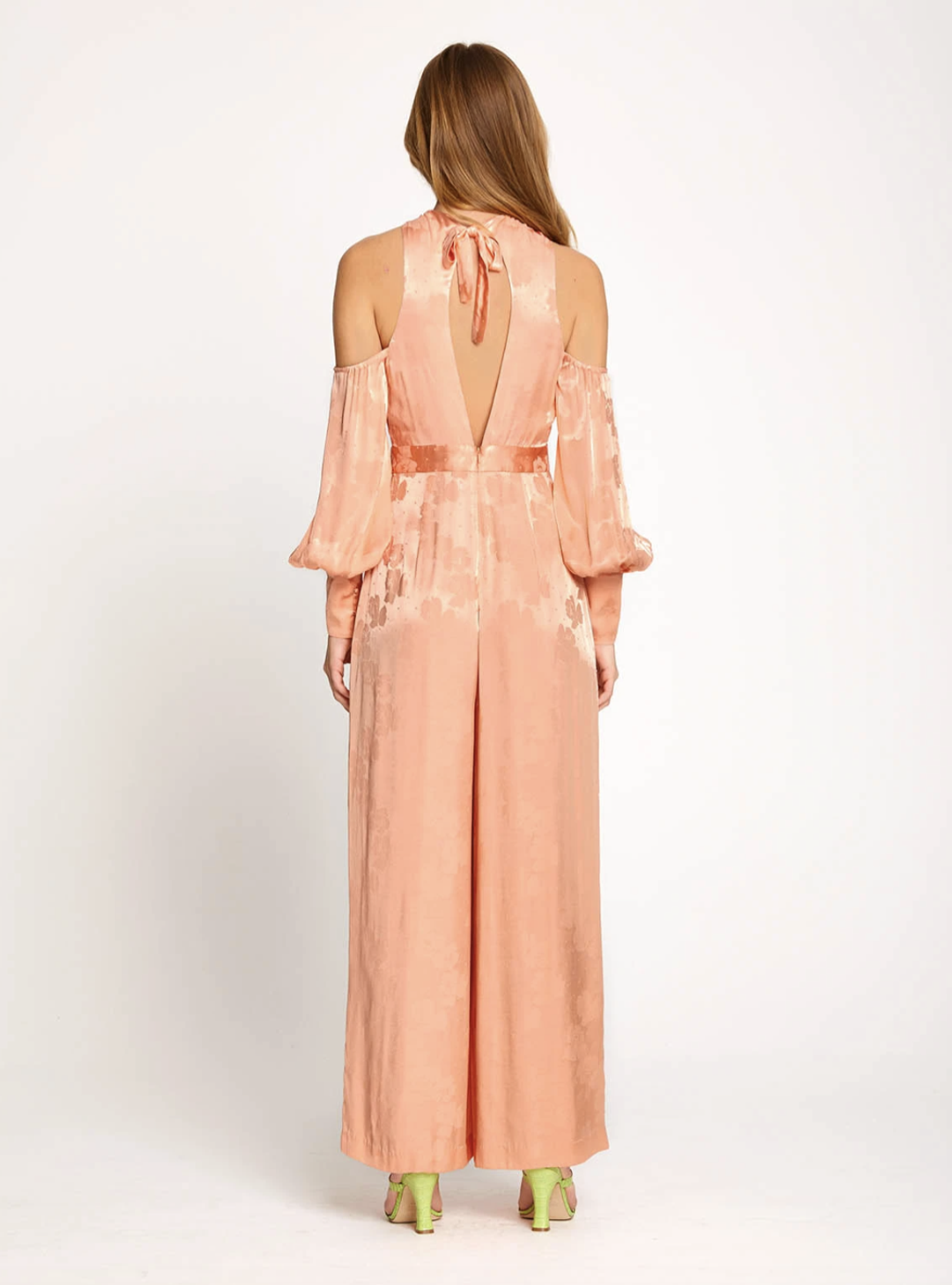 Alice McCall Iced Guava Memory Lane Jumpsuit Orange Size 4 for rent on The Volte - main image