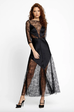 Alice McCall Black Beauty Midi Dress Black Size 8  for rent on The Volte - image 1