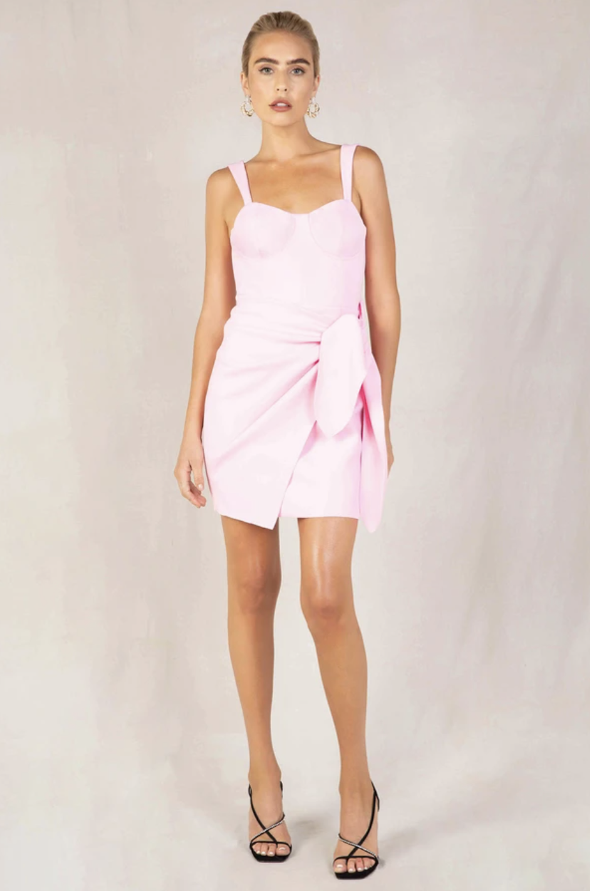 MISHA SUGAR PINK DELFINA MINI DRESS SIZE 6 for rent on The Volte - main image