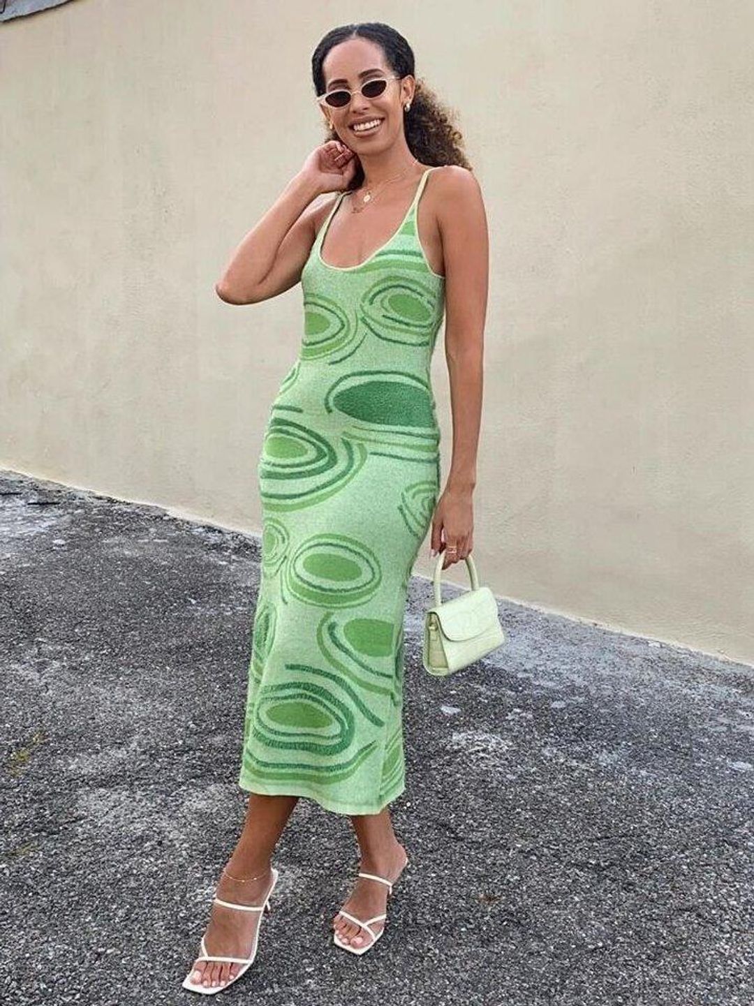 House of Sunny Hockney Dress Green Size 10 for rent on The Volte - main image