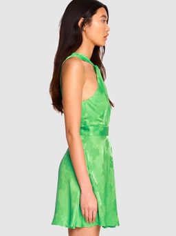 Alice McCall Memory Lane Satin Mini Dress Green Size 12 for rent on The Volte - image 3