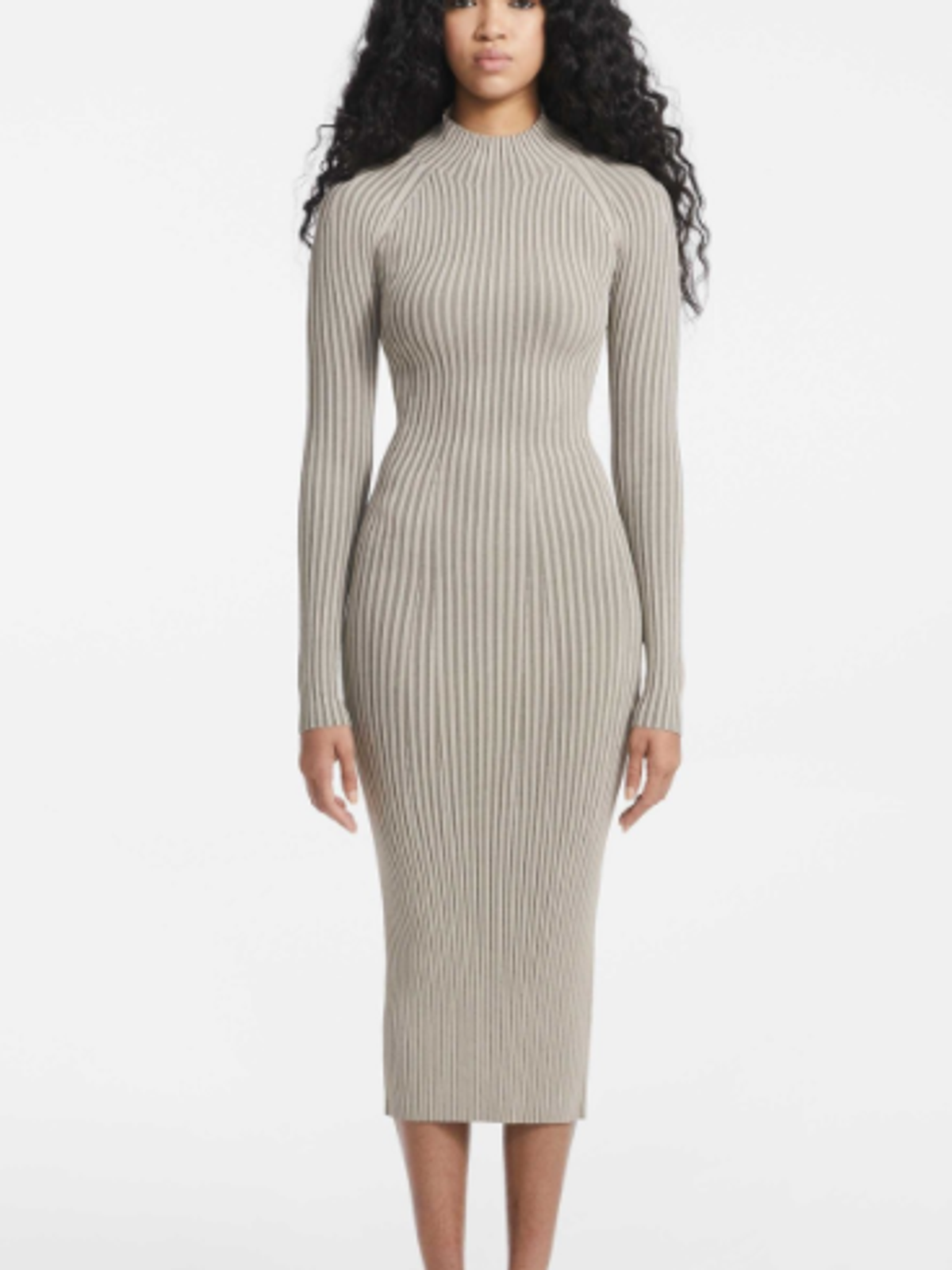Dion Lee Rib Twist Dress Slate Green Size 8 for rent on The Volte - main image