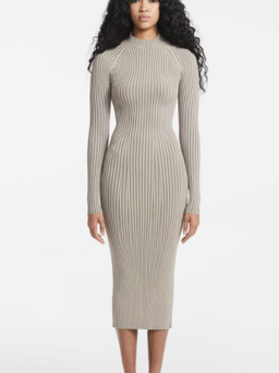 Dion Lee Rib Twist Dress Slate Green Size 8 for rent on The Volte - image 1