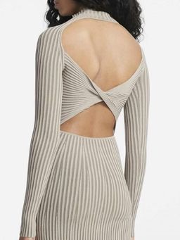 Dion Lee Rib Twist Dress Slate Green Size 8 for rent on The Volte - image 3