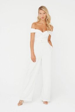 Sheike Amore Jumpsuit - White Size 6 for rent on The Volte - image 1