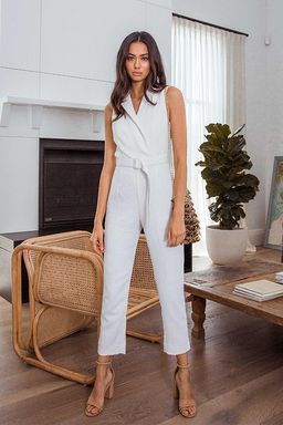 Kookai Valentine Jumpsuit White Size 6 for rent on The Volte - image 3