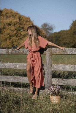 Melody Max dress deep rose for rent on The Volte - image 3
