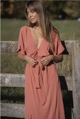 Melody Max dress deep rose for rent on The Volte - image 1