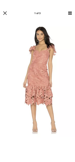 Saylor donna Dress Terrecotta Size 10 for rent on The Volte - image 2