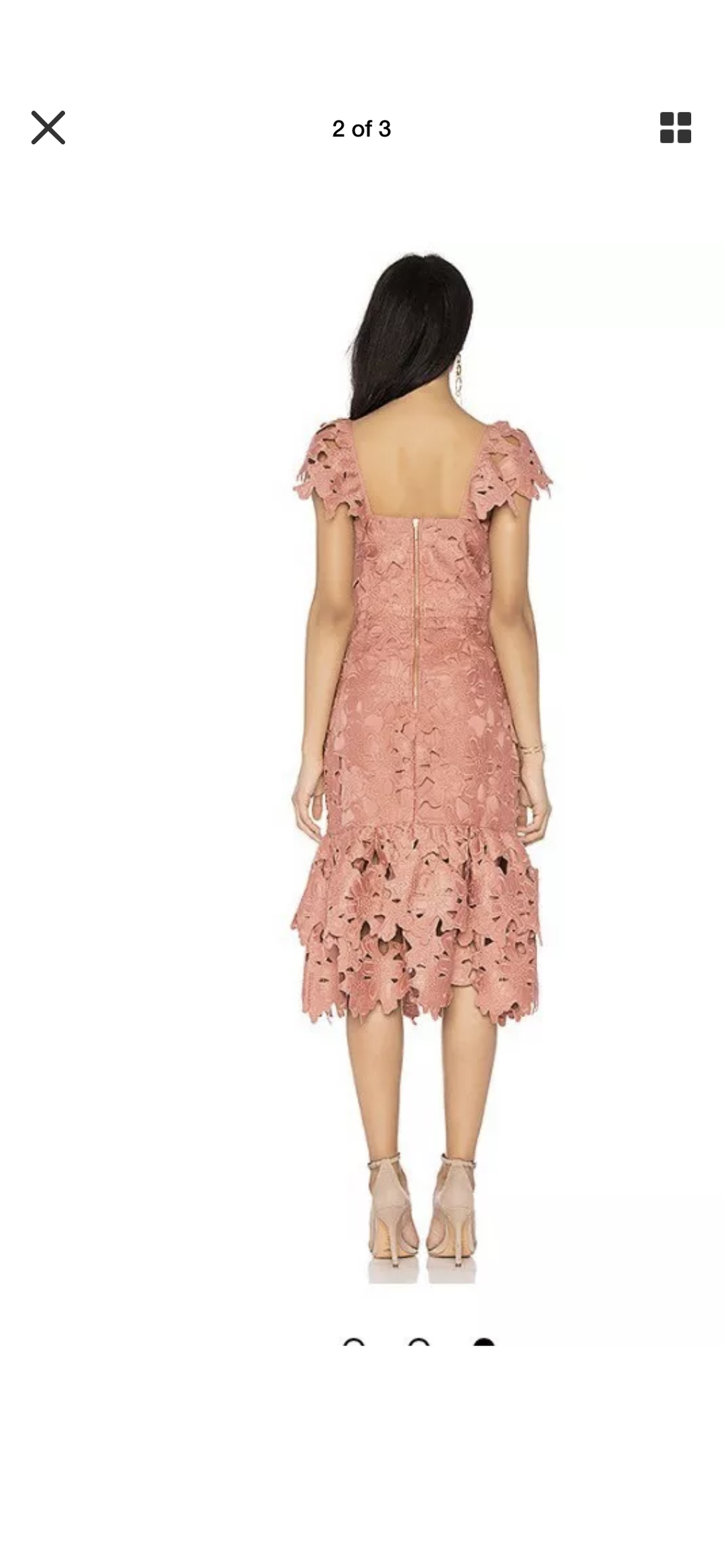 Saylor donna Dress Terrecotta Size 10 for rent on The Volte - main image