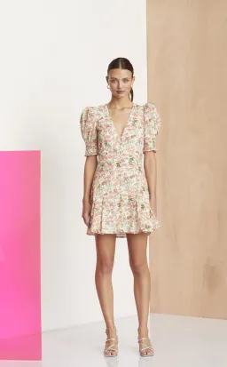 Bec & Bridge Le Follies Mini Dress Print Size 8 for rent on The Volte - image 1