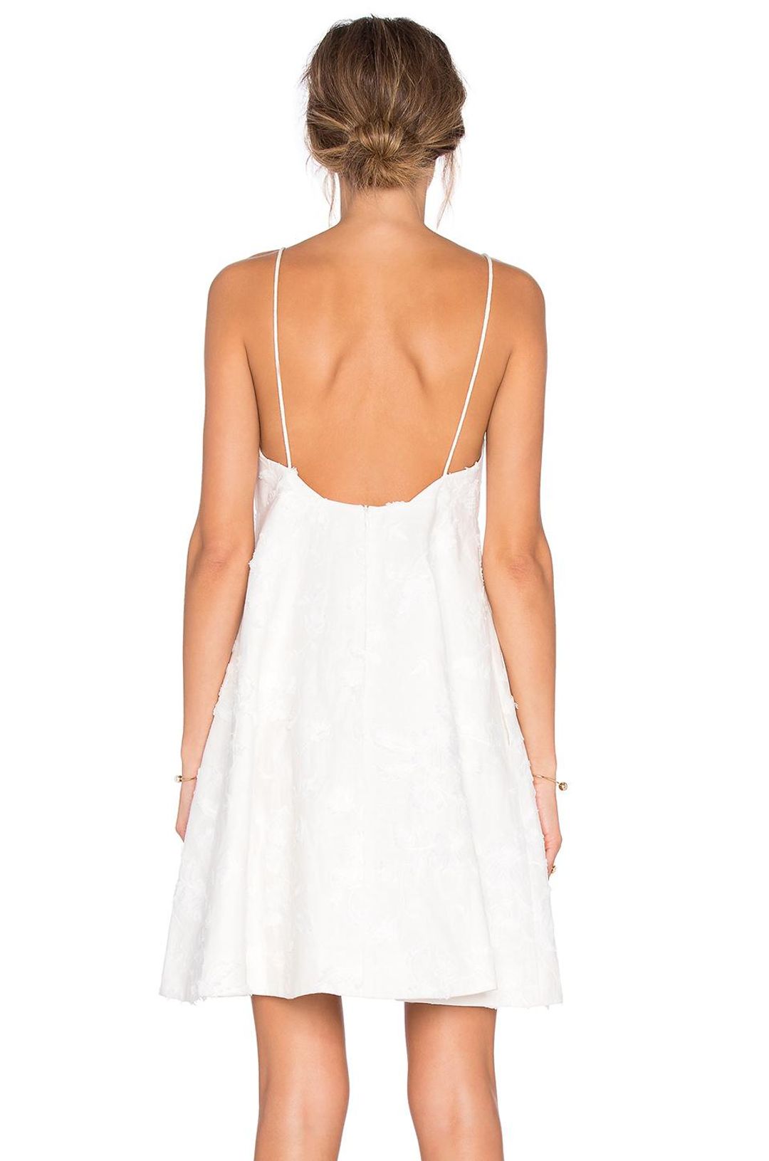 Zimmermann Mischief Dawning Mini Dress Pearl Size 8 for rent on The Volte - main image