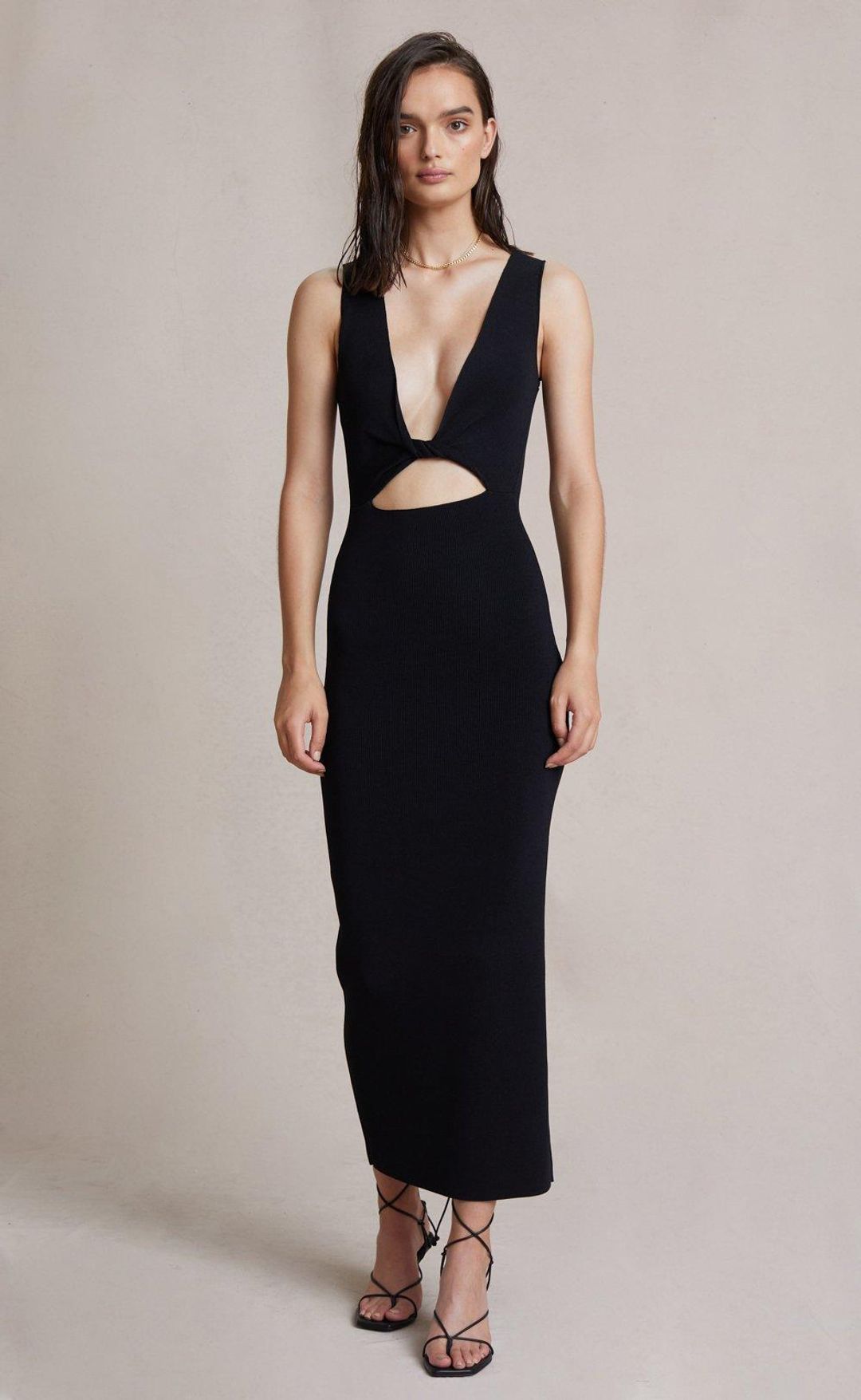Bec & Bridge Sorbet Summer Midi Dress Black Size 8 for rent on The Volte - main image