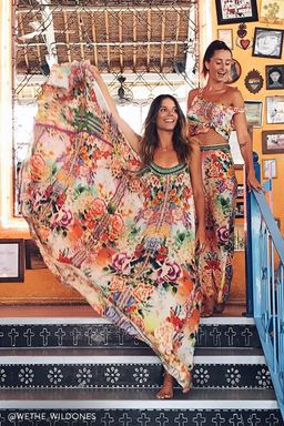 Camilla Flour Hour Full Hem Long Dress for rent on The Volte - image 3