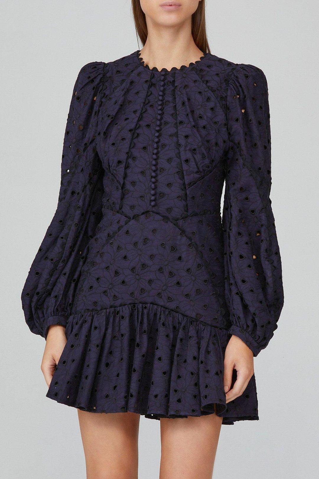 Acler Walker Dress Blue Size 6 for rent on The Volte - main image