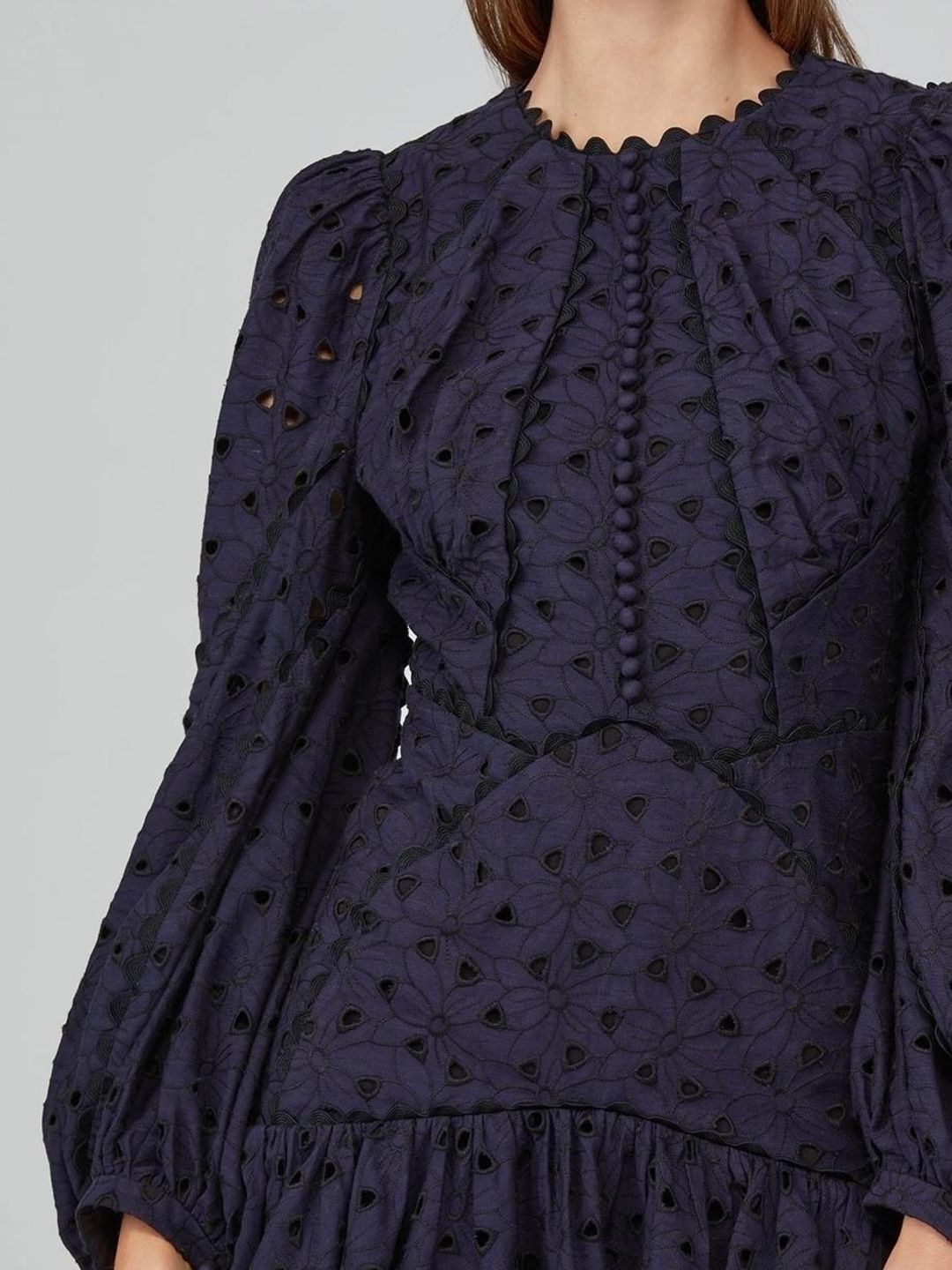 Acler Walker Dress Blue Size 6 for rent on The Volte - main image