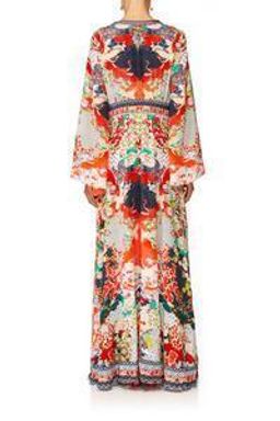 Camilla 'Geisha Girl' Kimono Sleeve Dress with Shirring Detail Size 14 for rent on The Volte - image 5