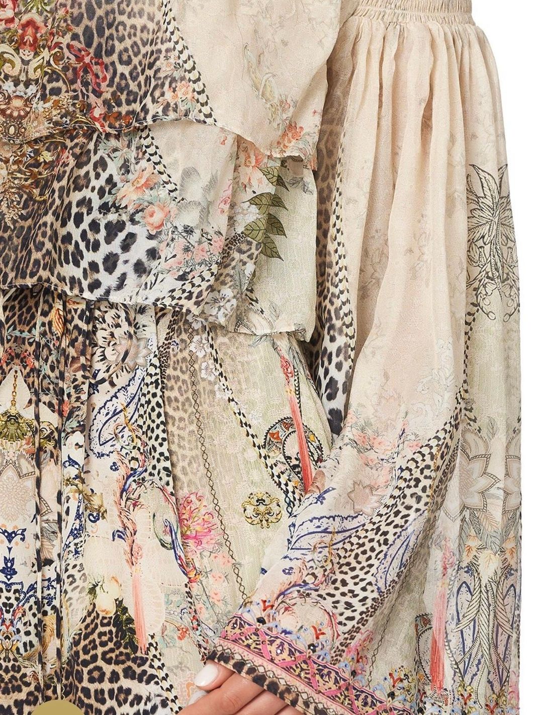 Camilla Forever Forever Tiered Ruffle Dress Print Size 14  for rent on The Volte - main image