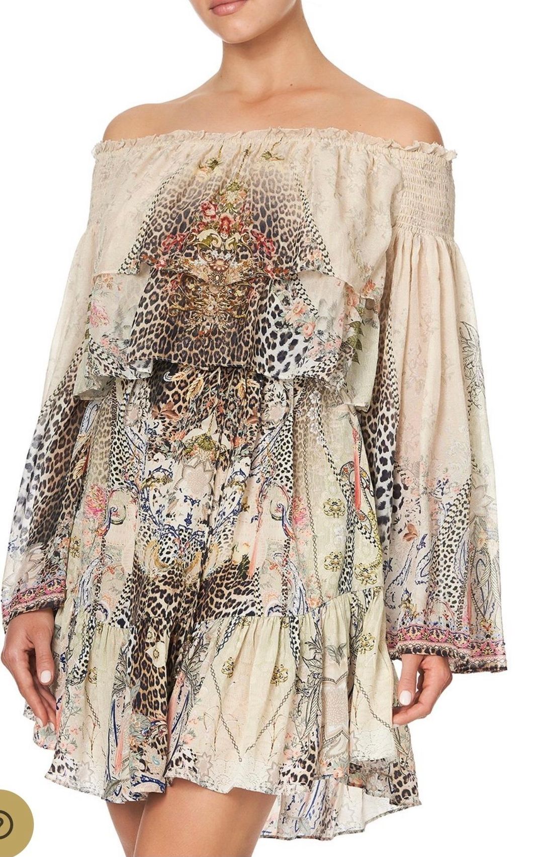 Camilla Forever Forever Tiered Ruffle Dress Print Size 14  for rent on The Volte - main image