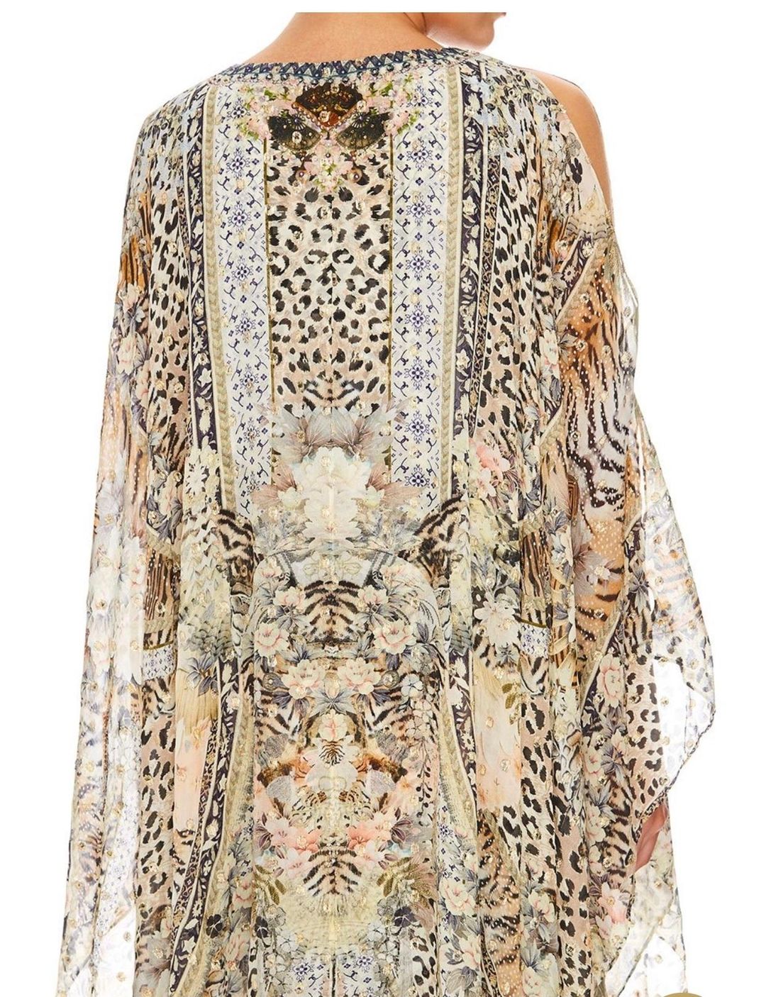 Camilla Moto Maiko Long Sheer Overlay Dress Print One Size for rent on The Volte - main image