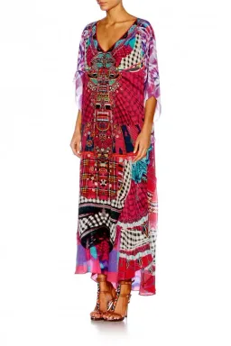 Camilla Discotheque Long V Neck Kaftan Print Size 16 for rent on The Volte - image 4