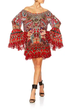 Camilla Queen Alika A Line Frill Dress Print Size 12 for rent on The Volte - image 7