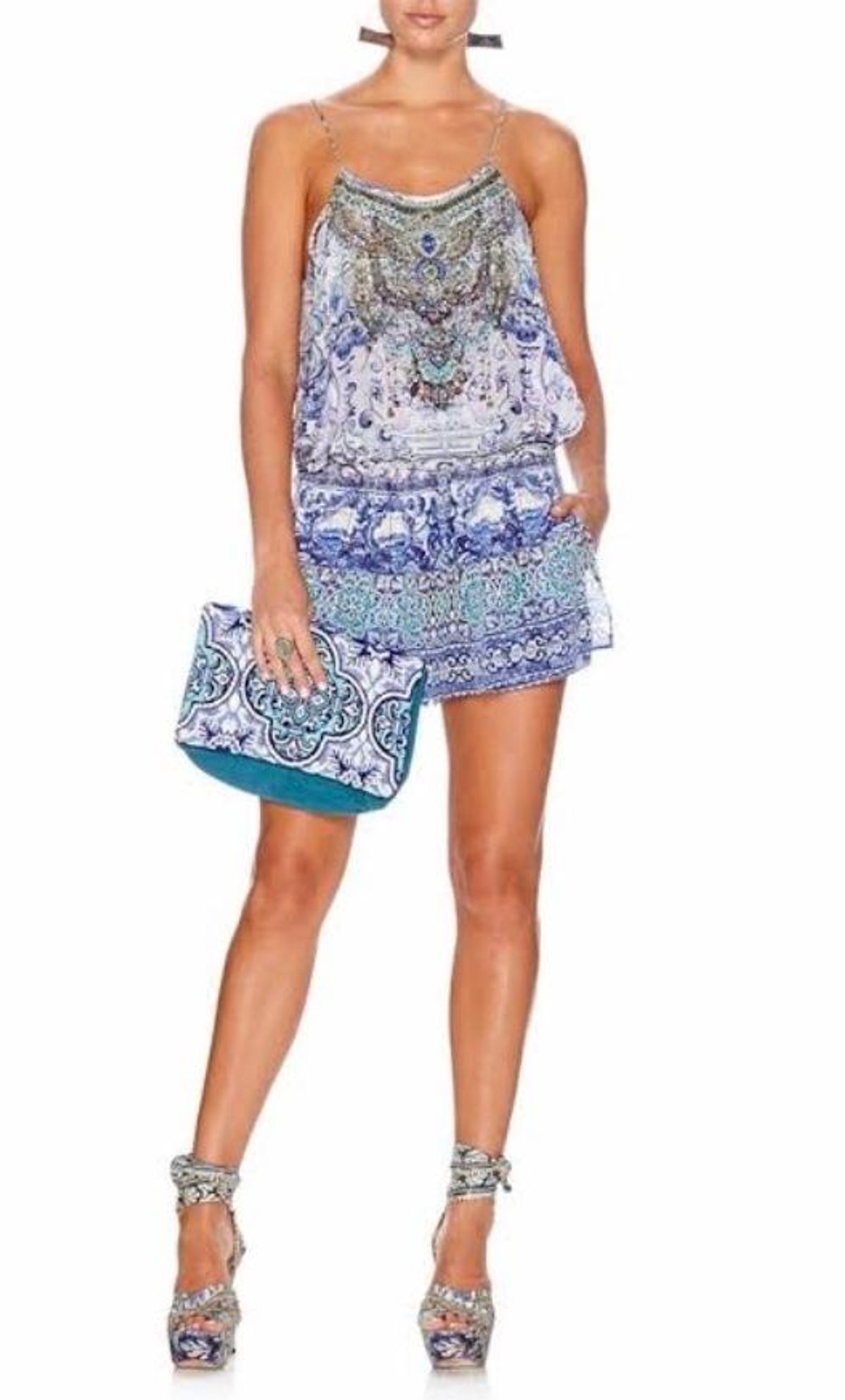 Camilla 'Temptress of the Deep' playsuit size 1 for rent on The Volte - main image