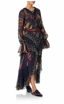 Camilla 'This Charming Woman' double frill skirt and lace up frill blouse Size 14 for rent on The Volte - image 5