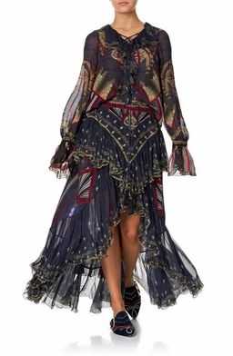 Camilla 'This Charming Woman' double frill skirt and lace up frill blouse Size 14 for rent on The Volte - image 2