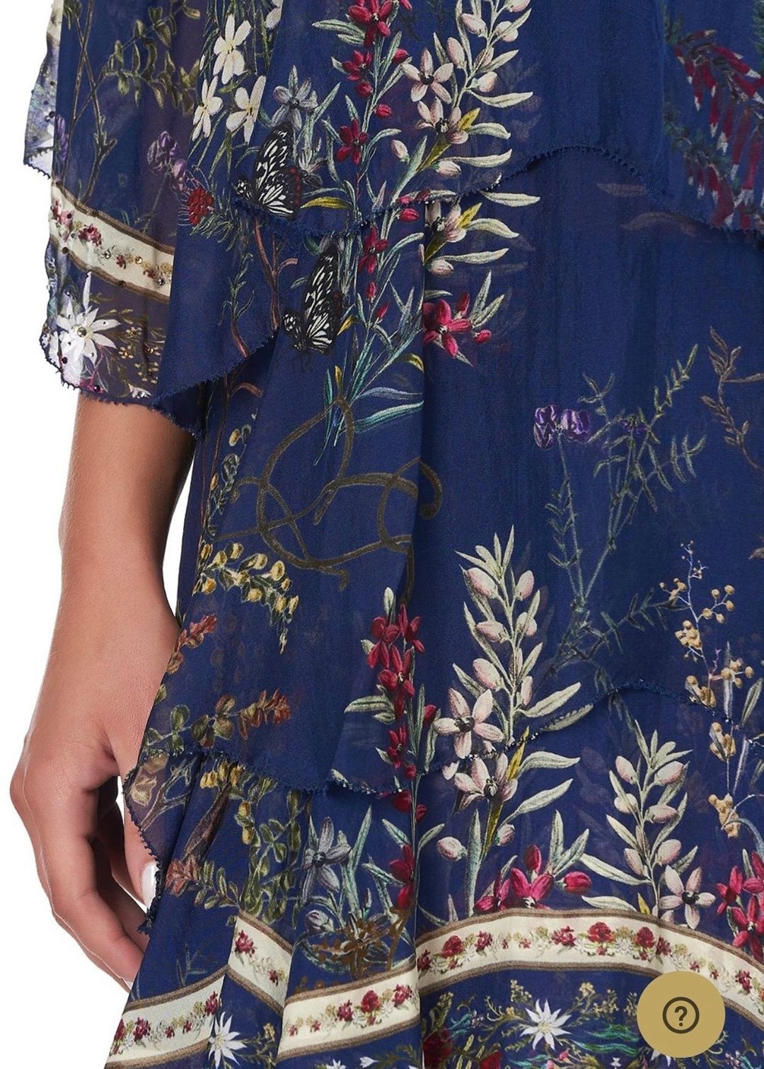 Camilla Wings in Arms Layered Frill Short Dress Print Size 12 for rent on The Volte - main image