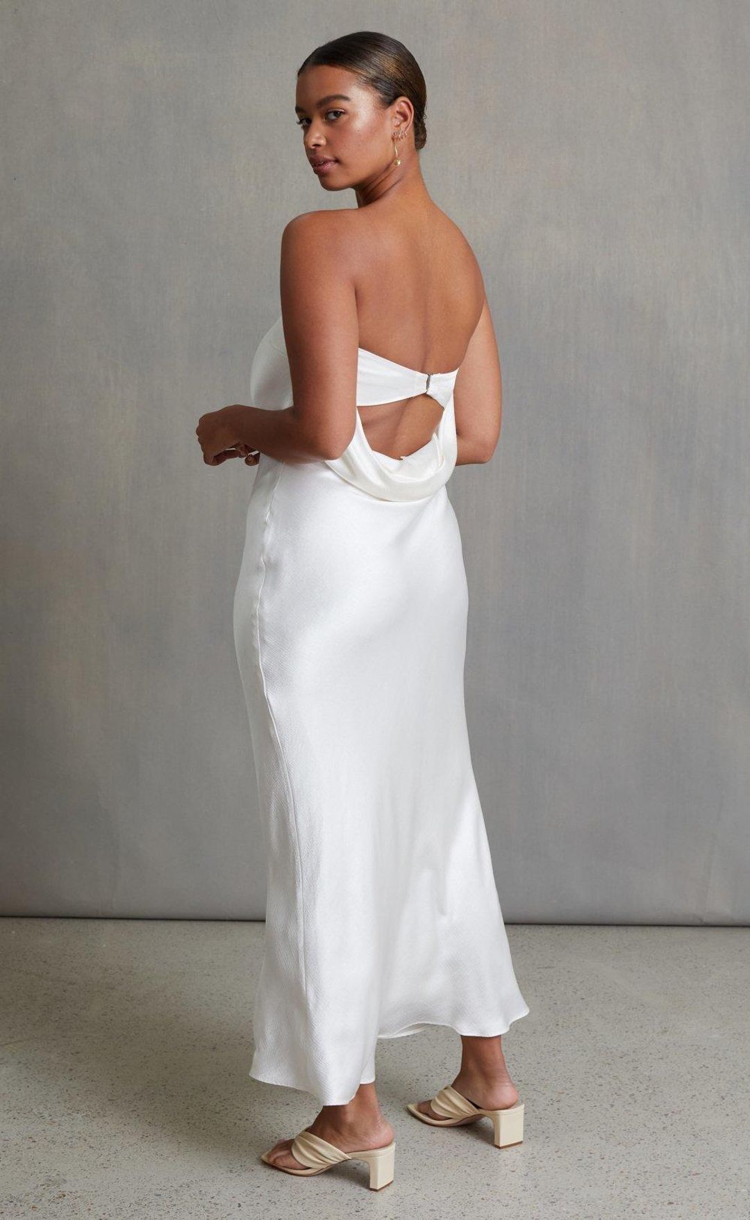 Bec & Bridge Moon Dance Strapless Dress White Size 6 for rent on The Volte - main image