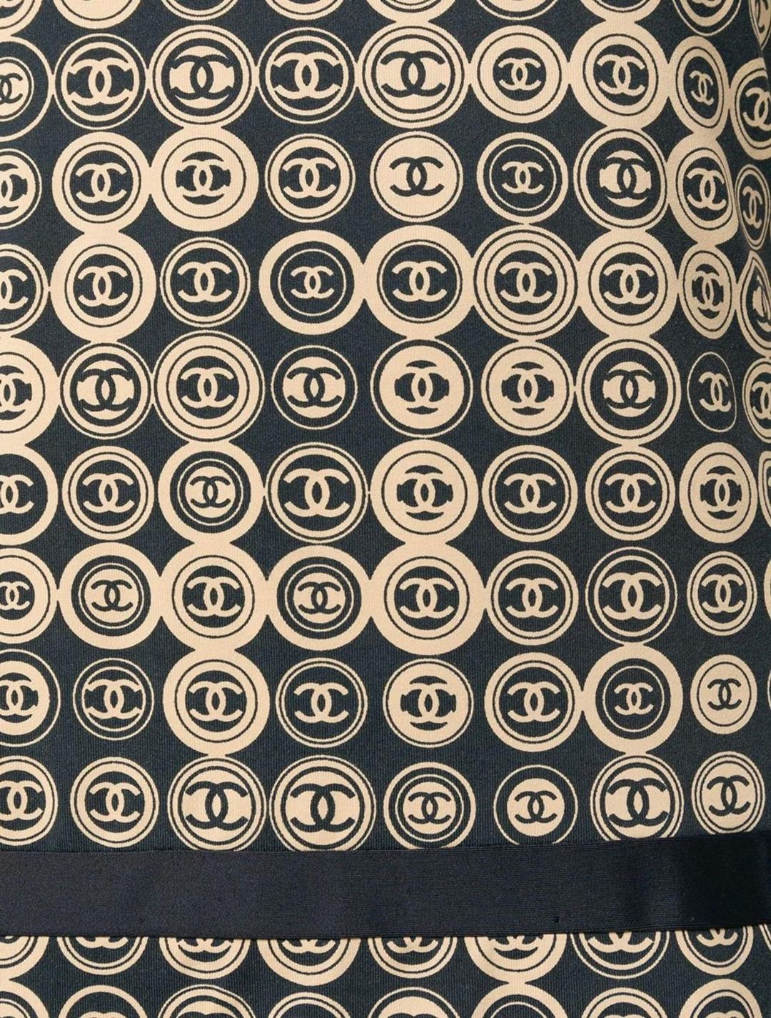 Chanel Logo Coin Medallion Dress Print Size 8 for rent on The Volte - main image