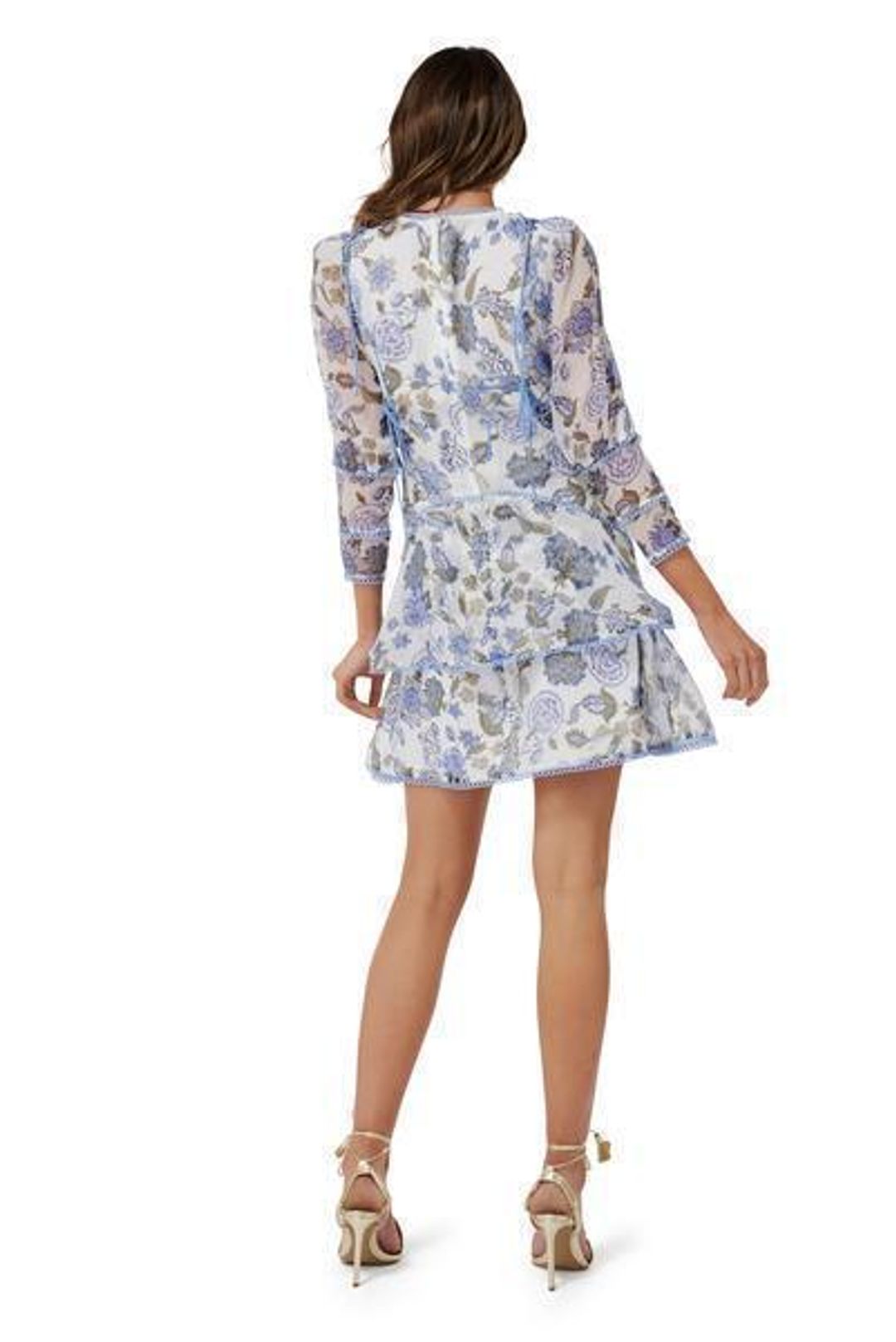 Thurley Bluebell Mini Dress Print Size 8 for rent on The Volte - main image