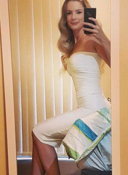 Hervé Léger Strapless Bandage Dress White Size 6 for rent on The Volte - image 3
