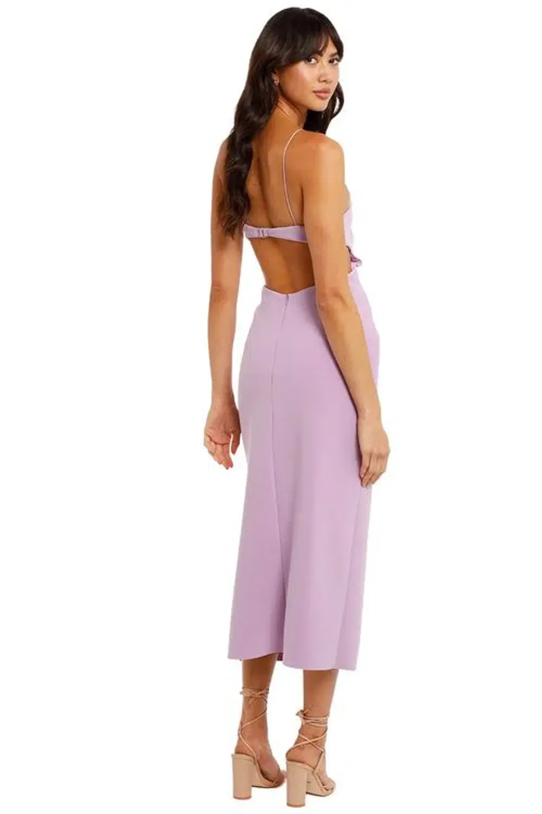Bec & Bridge Ella Midi Dress Iris Size 8 for rent on The Volte - main image