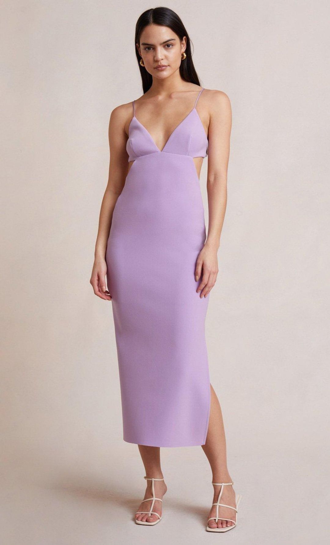 Bec & Bridge Ella Midi Dress Iris Size 8 for rent on The Volte - main image
