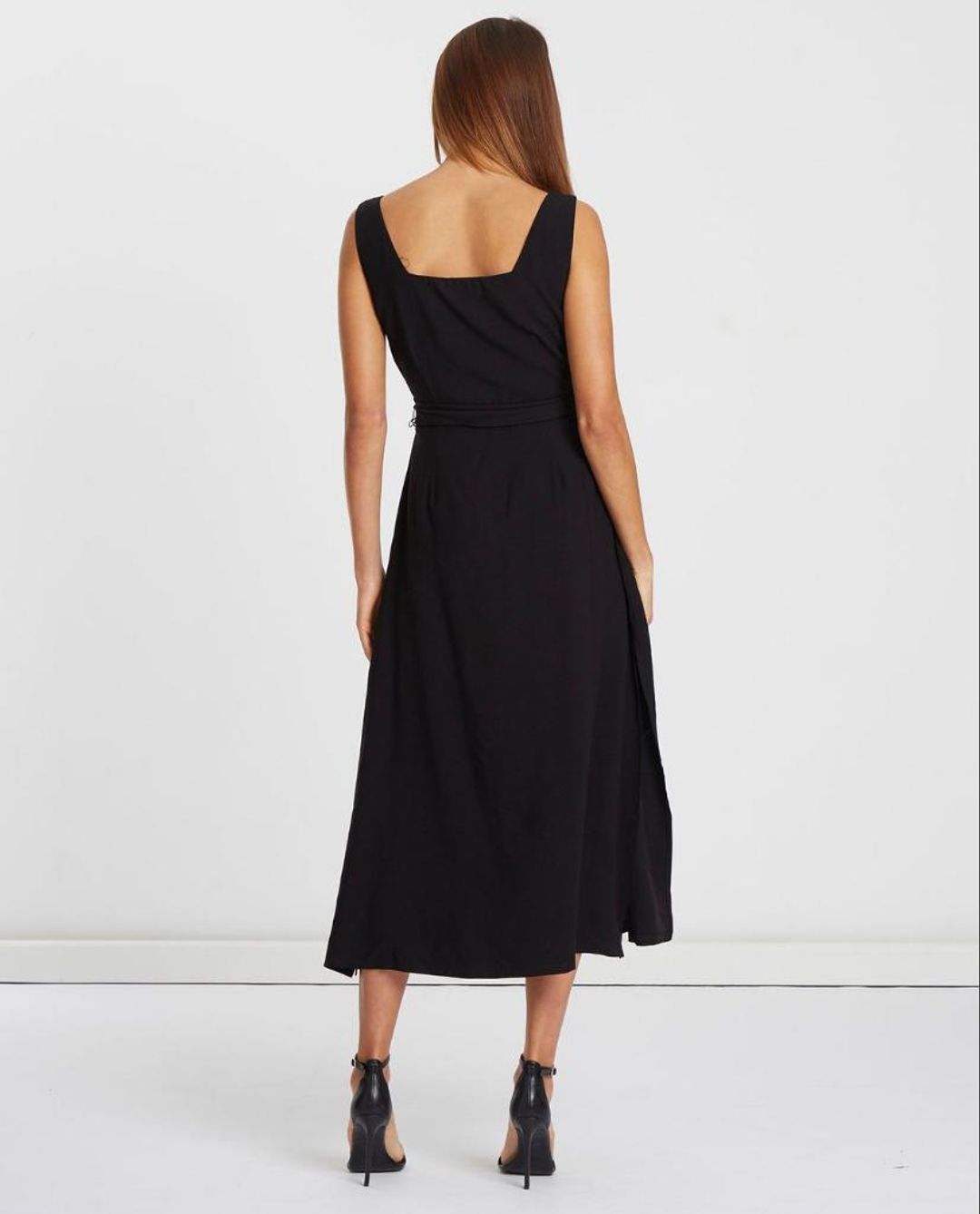 Willa The Label Charles Square Neck Dress Black Size 10 for rent on The Volte - main image