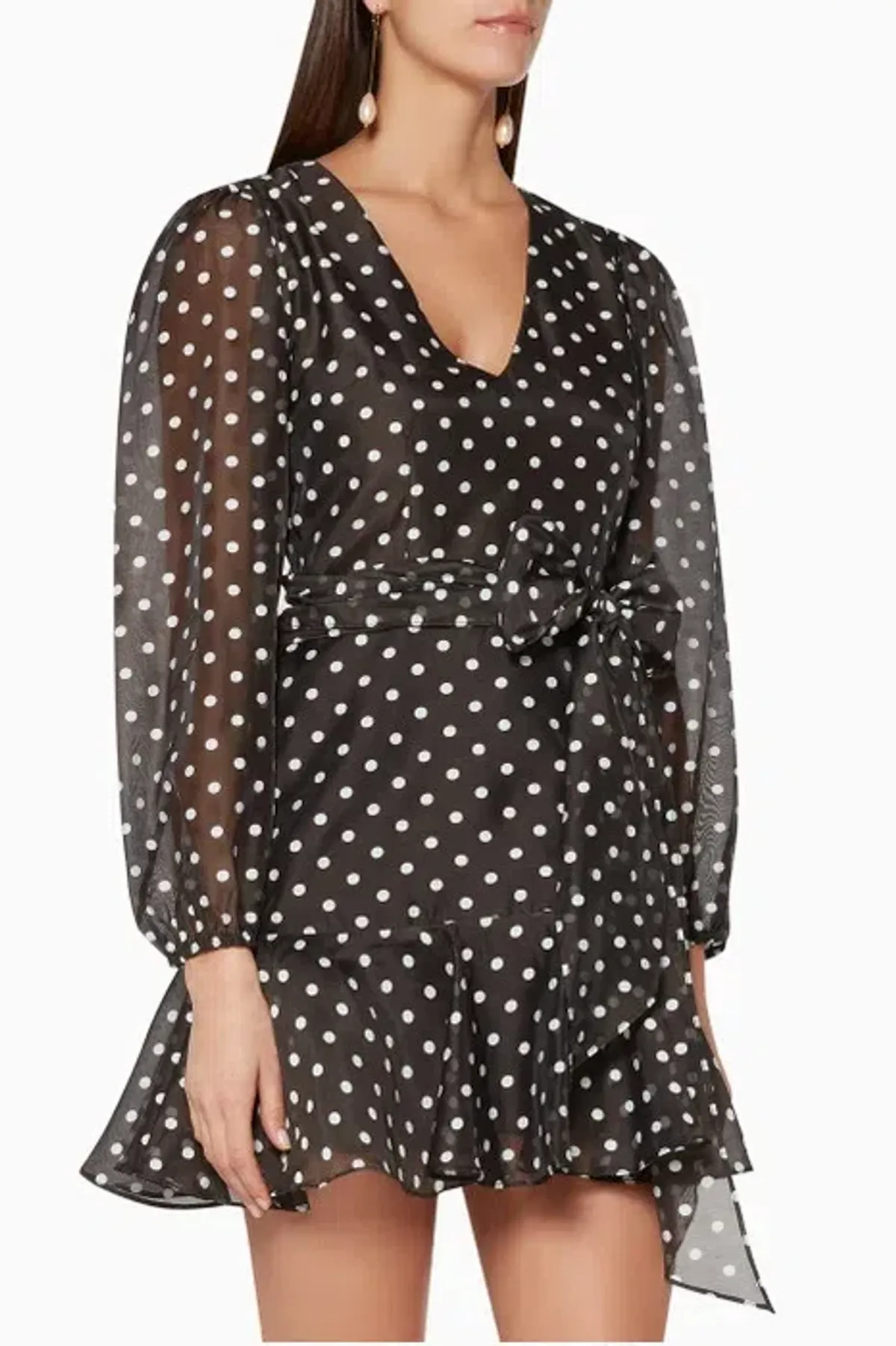 Keepsake The Label Limits Polka Dot Dress Black Size 8 for rent on The Volte - main image