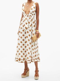 Zimmermann Empire Tie Front Dress Print Size 0P / Au 6 for rent on The Volte - image 1