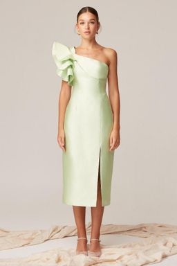 Keepsake The Label Lightening Midi Dress Green Size 8 for rent on The Volte - image 1