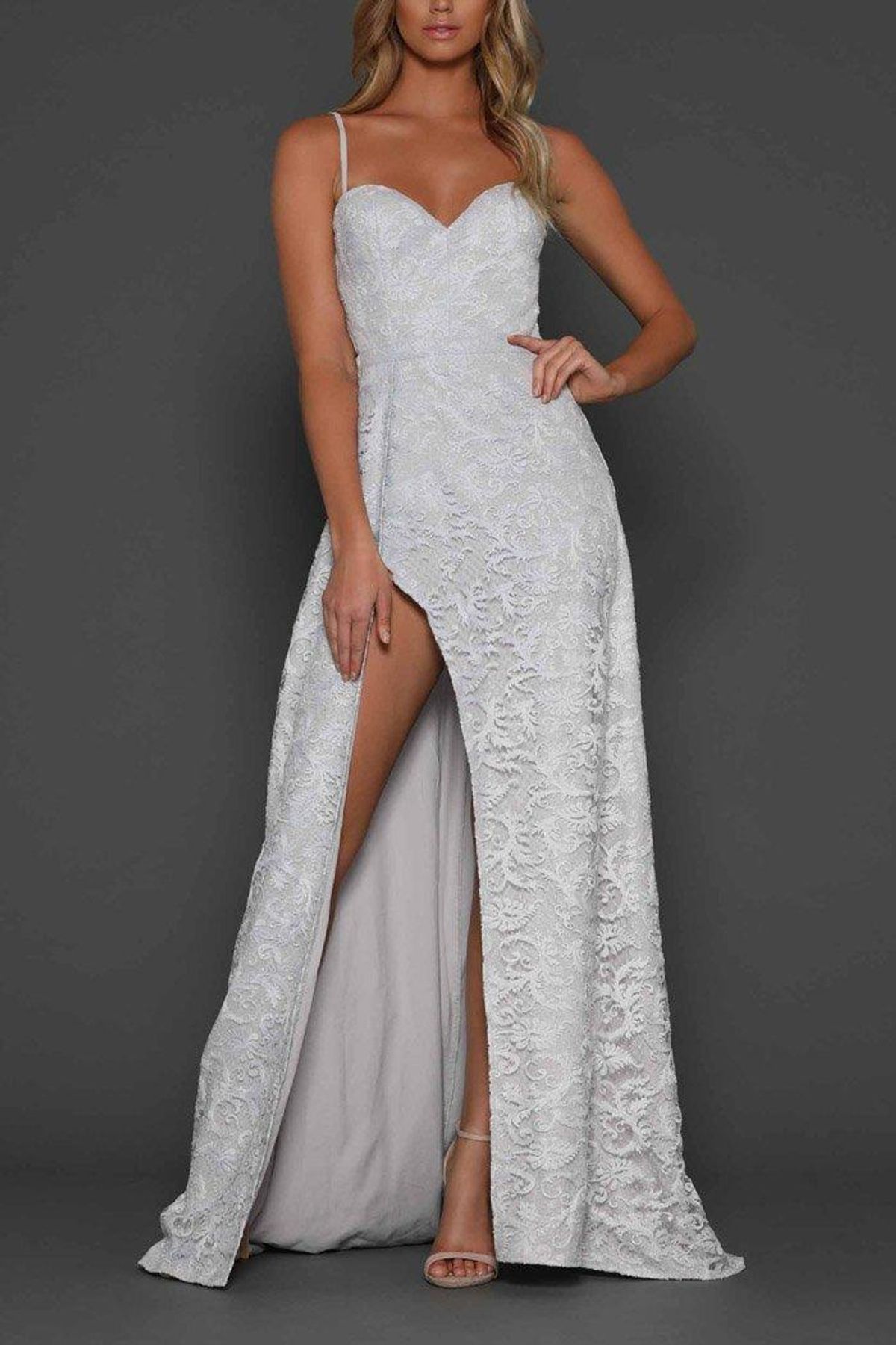 Elle Zeitoune Page Gown Sky Blue Size 8 for rent on The Volte - main image