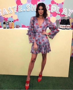 Talulah Femme Flounce Mini Dress Print  Size 8 for rent on The Volte - image 1