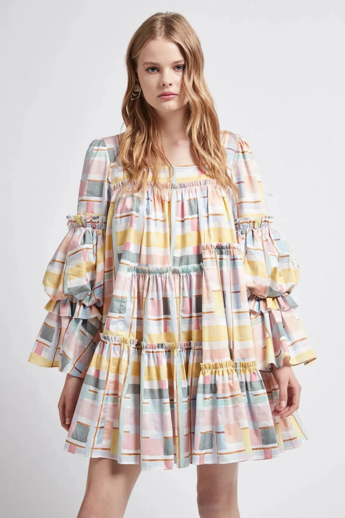 Aje L'Espirit Mini Dress Print Size 14 for rent on The Volte - main image