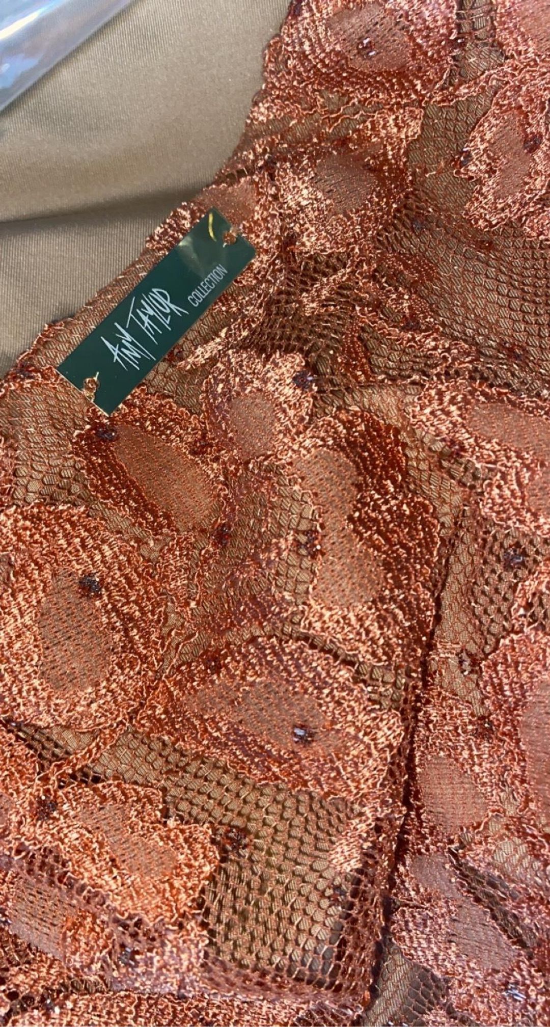 Amy Taylor Fire Up Dress Orange Size 8  for rent on The Volte - main image