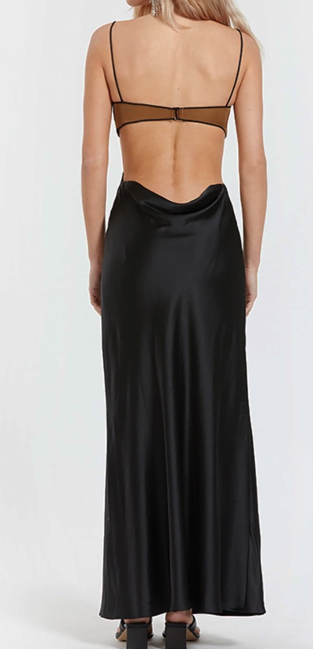 Bec & Bridge Agatha Cut Out Midi Dress Black Size 10 for rent on The Volte - main image