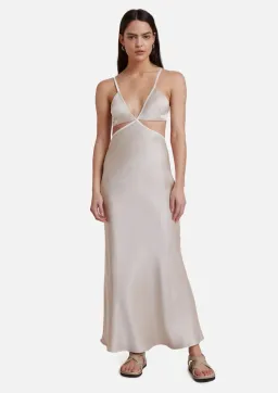Bec & Bridge Veronique Maxi Dress Sand Size 8 for rent on The Volte - image 1