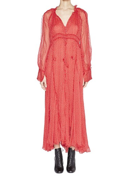 Lee Mathews Ladybird Silk Dress Red Size 8 for rent on The Volte - image 1