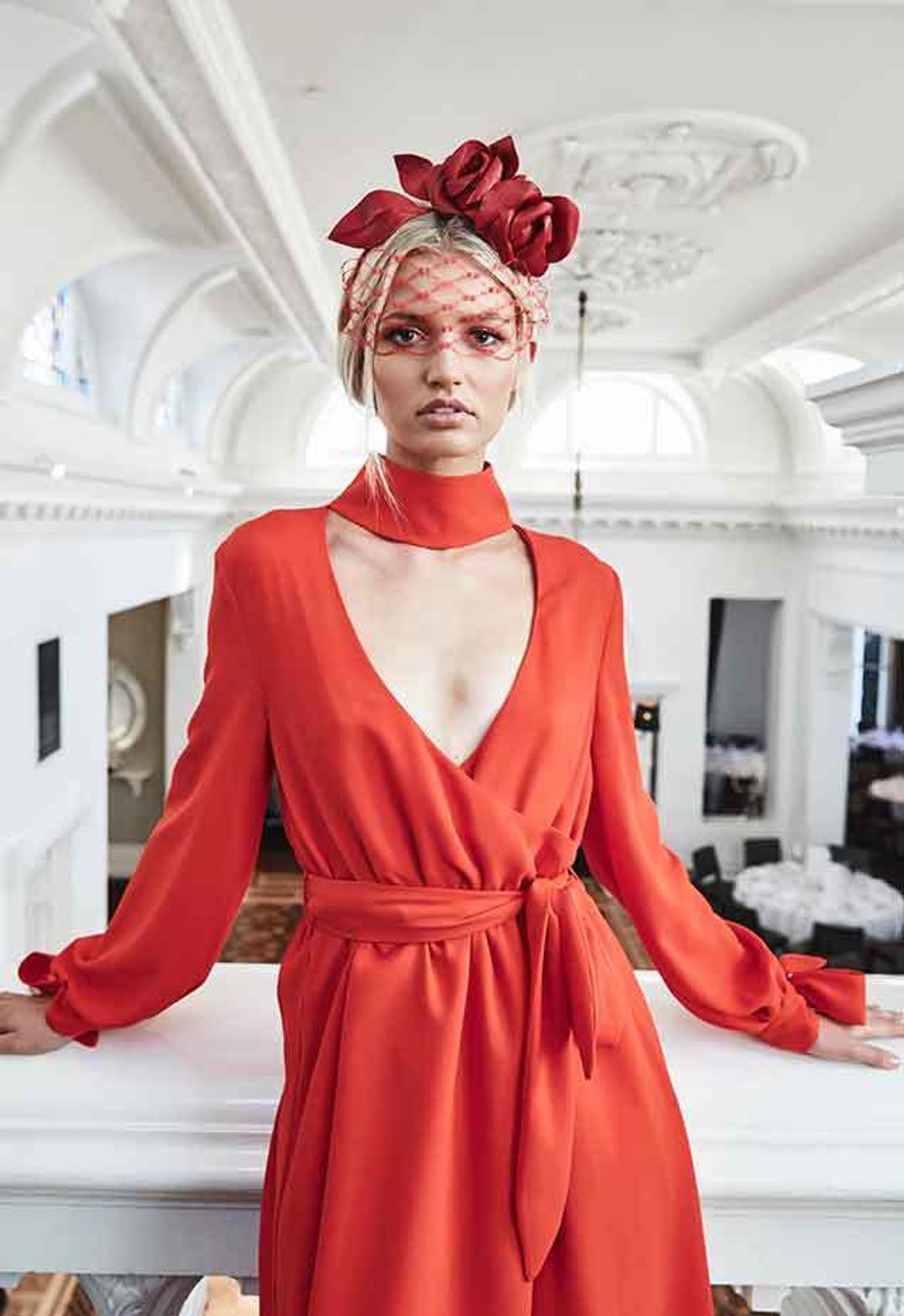 Heather Mcdowall Ruby Red Veil for rent on The Volte - main image