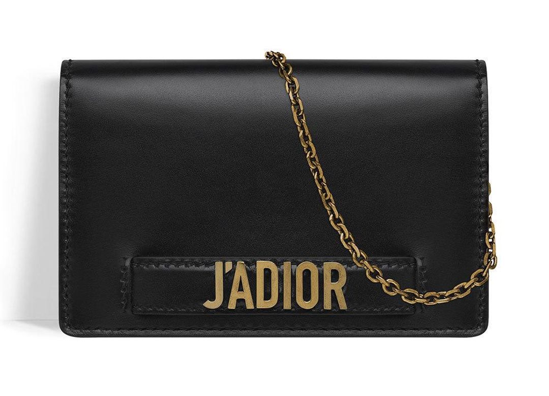 Dior J’ Adior Wallet on Chain Black for rent on The Volte - main image