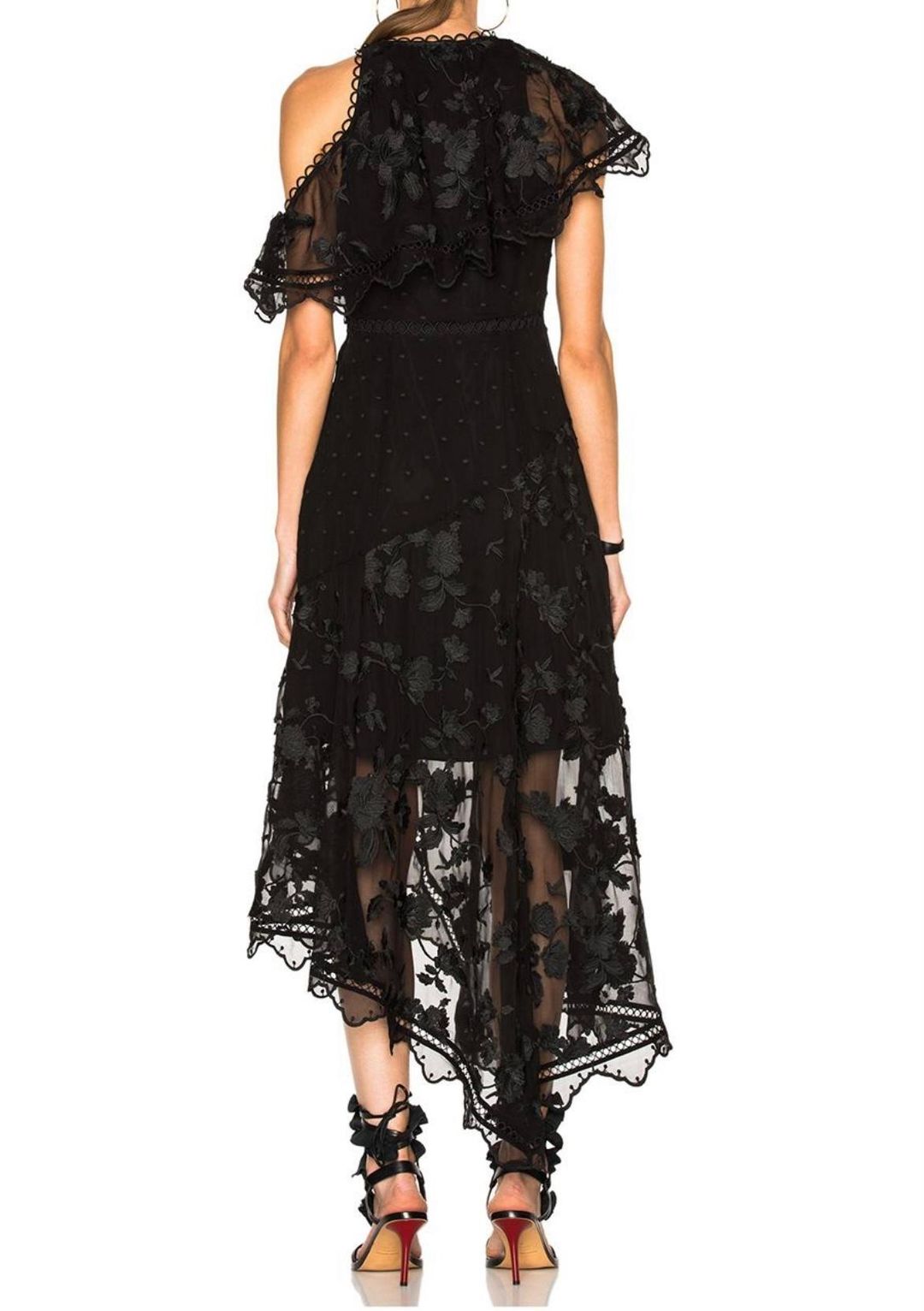 Zimmerman Mercer Bird Silk Chiffon Dress Size 14(3) for rent on The Volte - main image